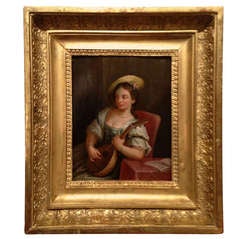 18th Century French  "Mandolin Player"
