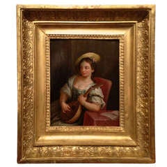 18th Century French  "Mandolin Player"