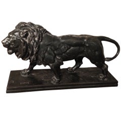 Barye: "Lion walking"