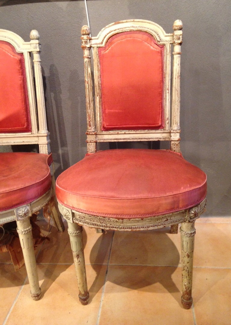 French Louis XVI Pair of  chairs In Good Condition In Isle sur la Sorgue, Provence