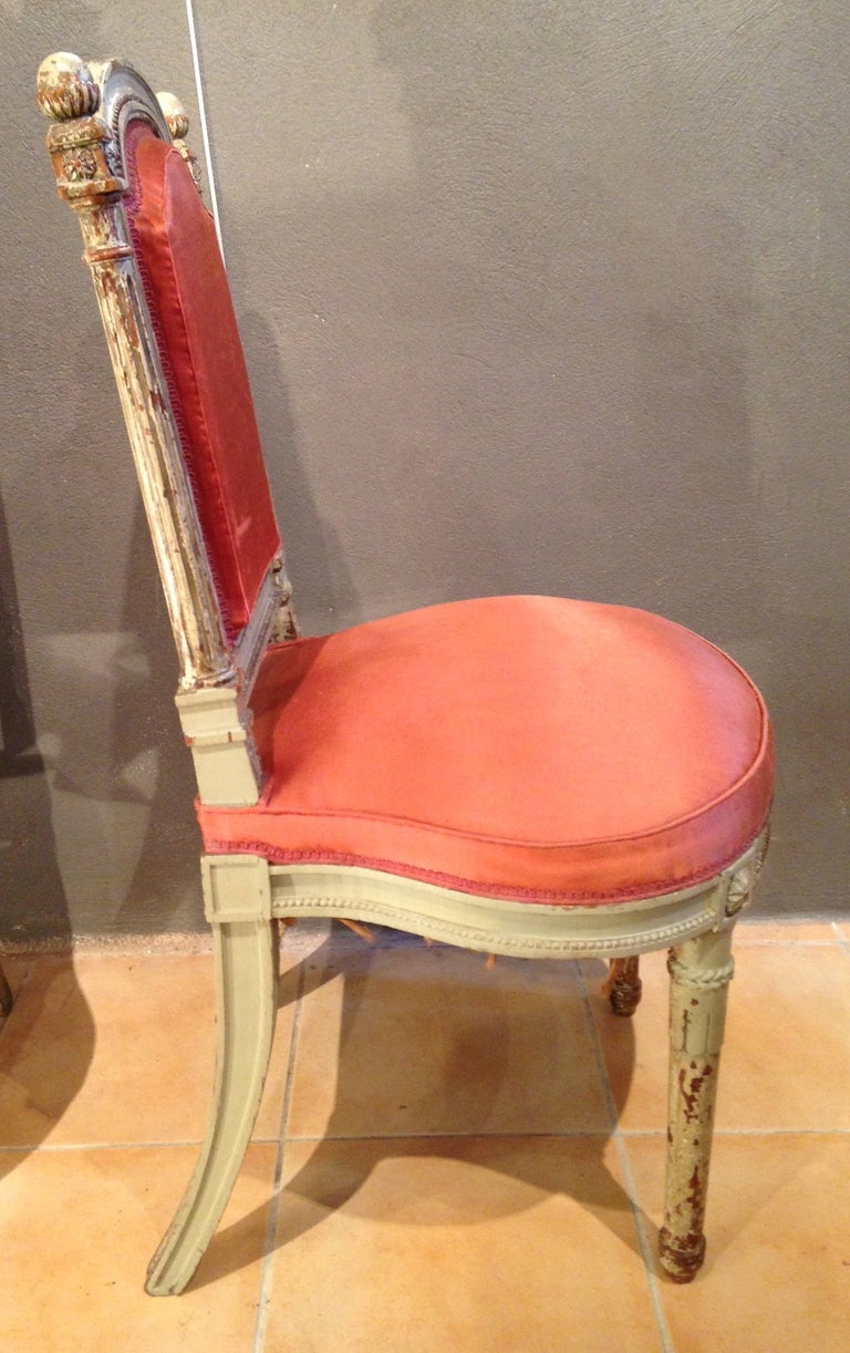 18th Century and Earlier French Louis XVI Pair of  chairs