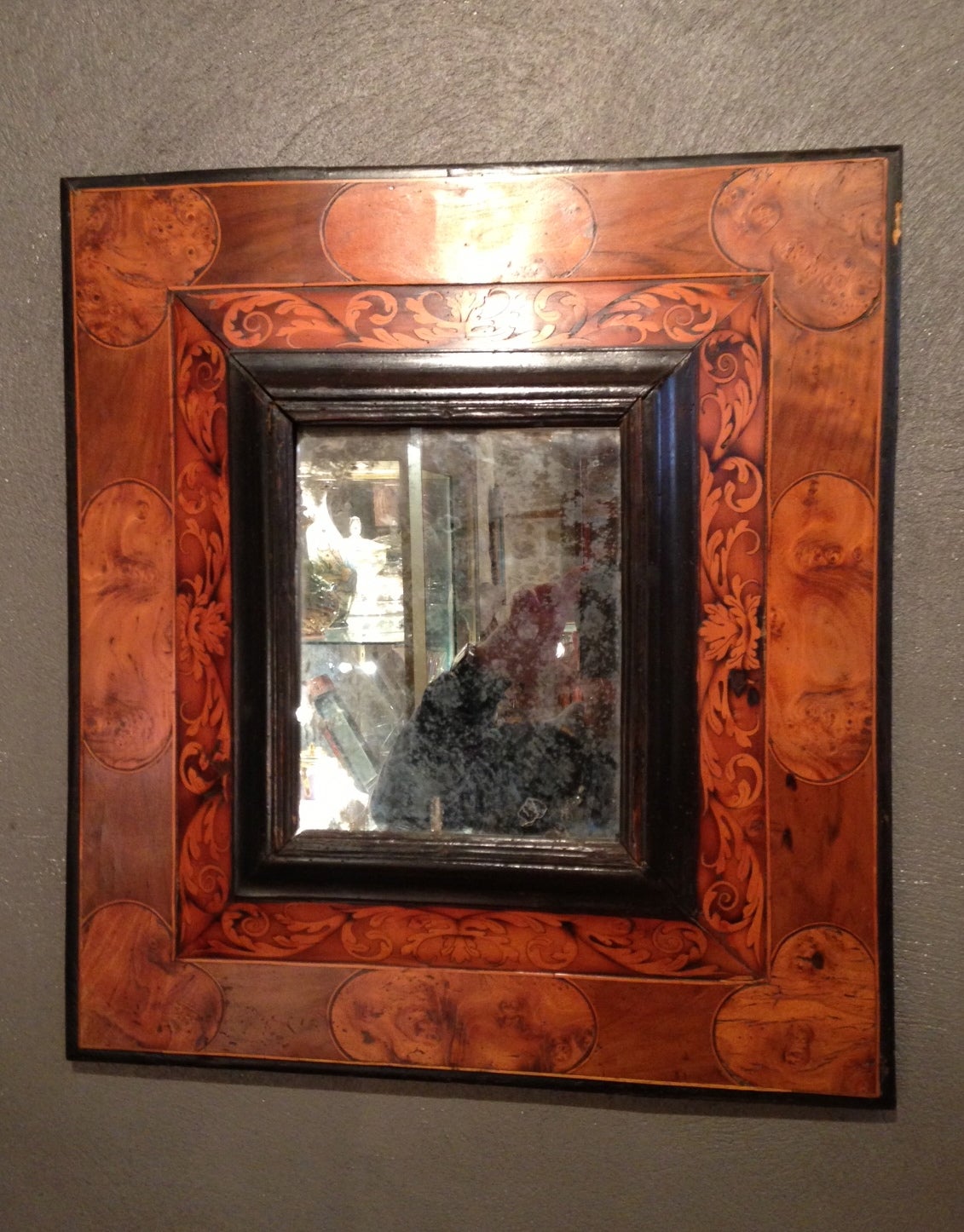 17th french marquetry mirror