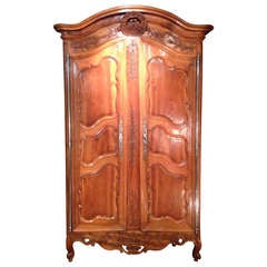 Antique 18th Century French Fine Wedding Armoire