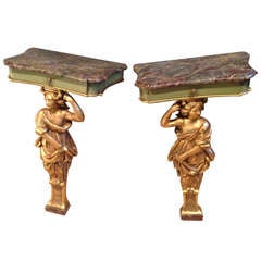 Pair Of French 17th Consoles