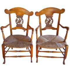 Armchair pair of provence