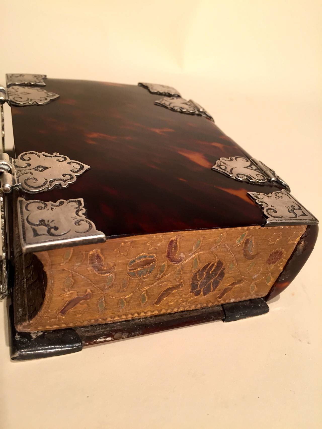 Exceptional Flemish Tortoiseshell and Silver Mounted Book , 1706 For Sale 1