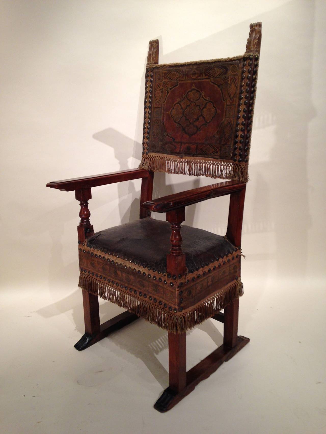 Rare Set of Three Renaissance Chairs, Florence circa 1580