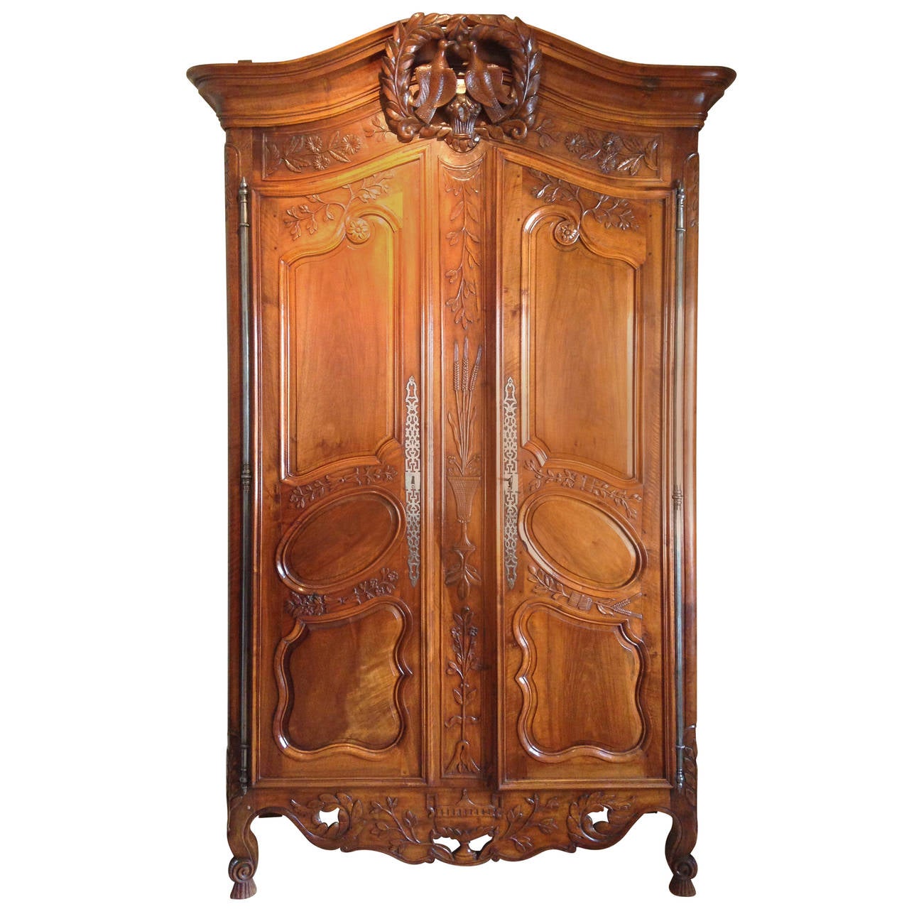 French Fine18th Century Wedding Armoire, Provence circa 1780 For Sale