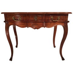 Antique Table Console Walnut, Provence Louis XV Period Circa 1750