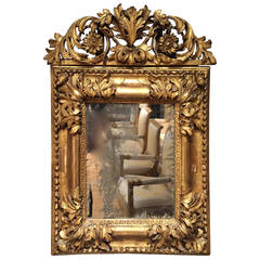 Antique French Fine 17th c. Mirror , Aix en Provence Louis XIV Period
