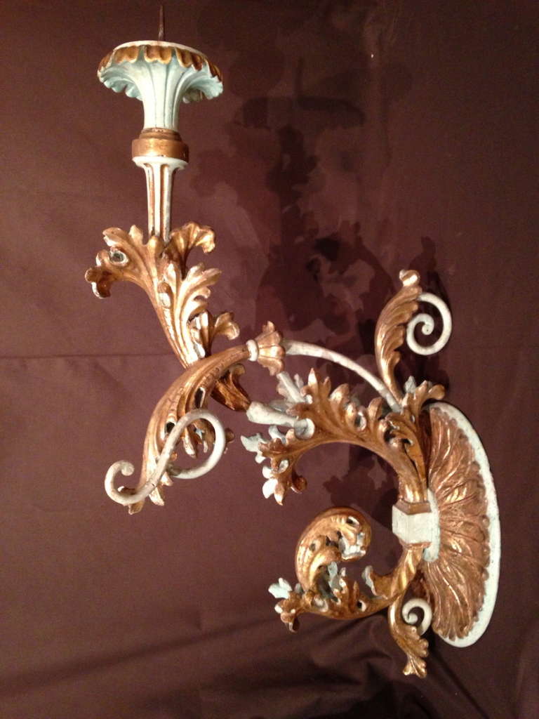 18th.c Palace candles sconces Venise Italy