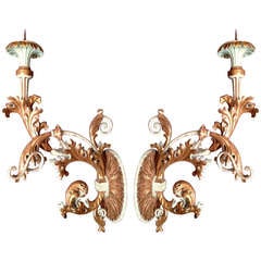 18th.c Palace candles sconces Venise Italy