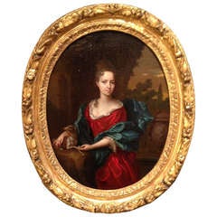Portrait of a Princess - Flemish School 17th Century Painting