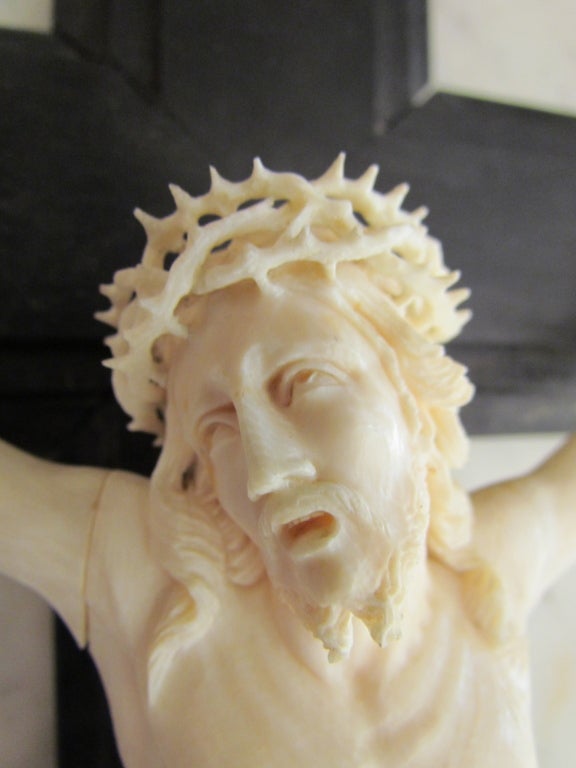 20th Century Ivory Crucifix