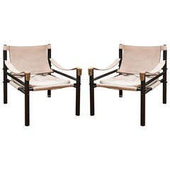 Mid-Century Arne Norell Safari chairs