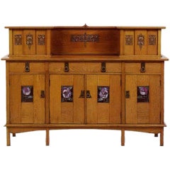 Antique Glasgow Arts & Crafts Sideboard E.A. Taylor for Wylie & Lochhead