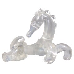 Murano Glass Horse by Archimede Seguso