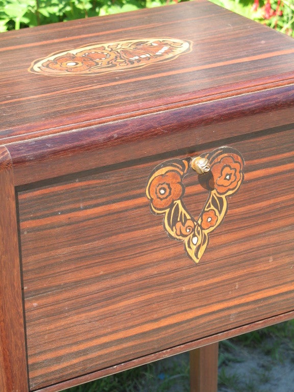 Art Deco Louis Majorelle Sewing Box on Legs