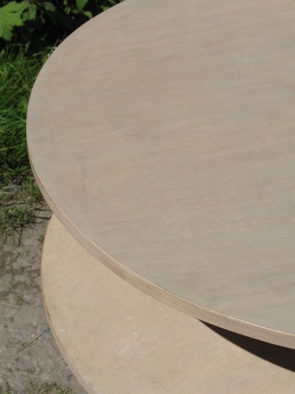A round Birch Ply Coffee table by Gerald Summer For Sale 2