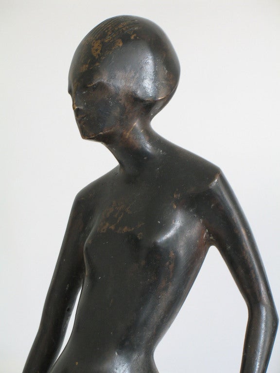 Art Deco Theo Vos Bronze of a Dancer For Sale 2