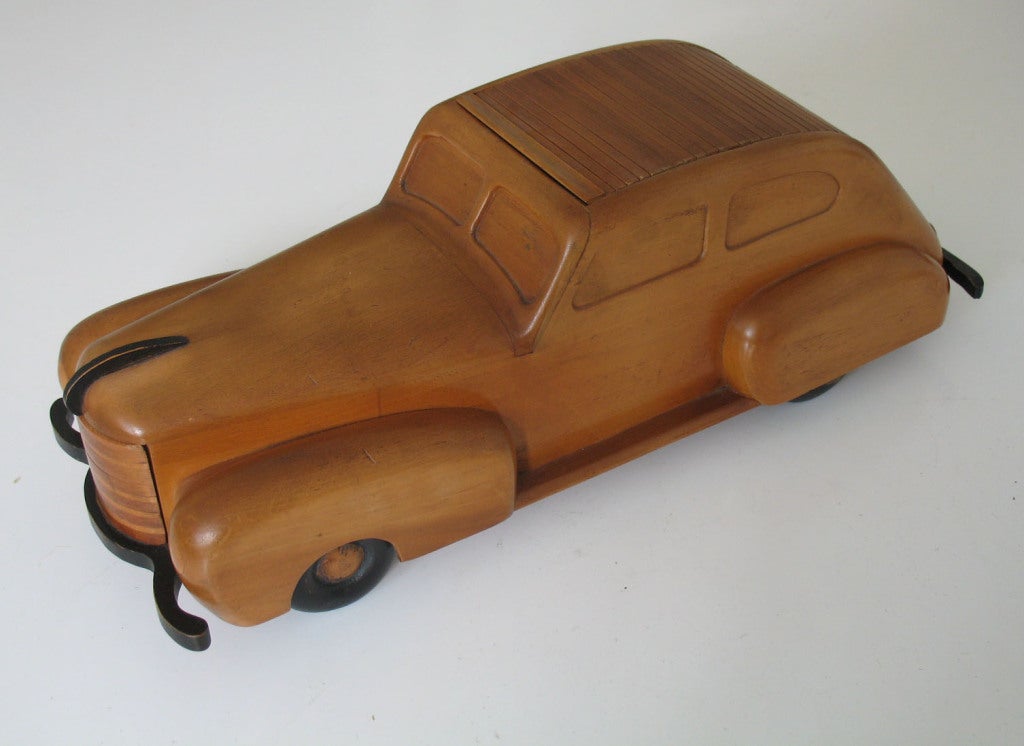 Art Deco Automobile Humidor and Smokers Companion