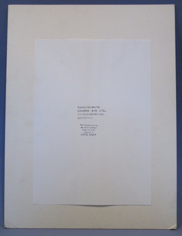 British David Bailey Photograph For Sale