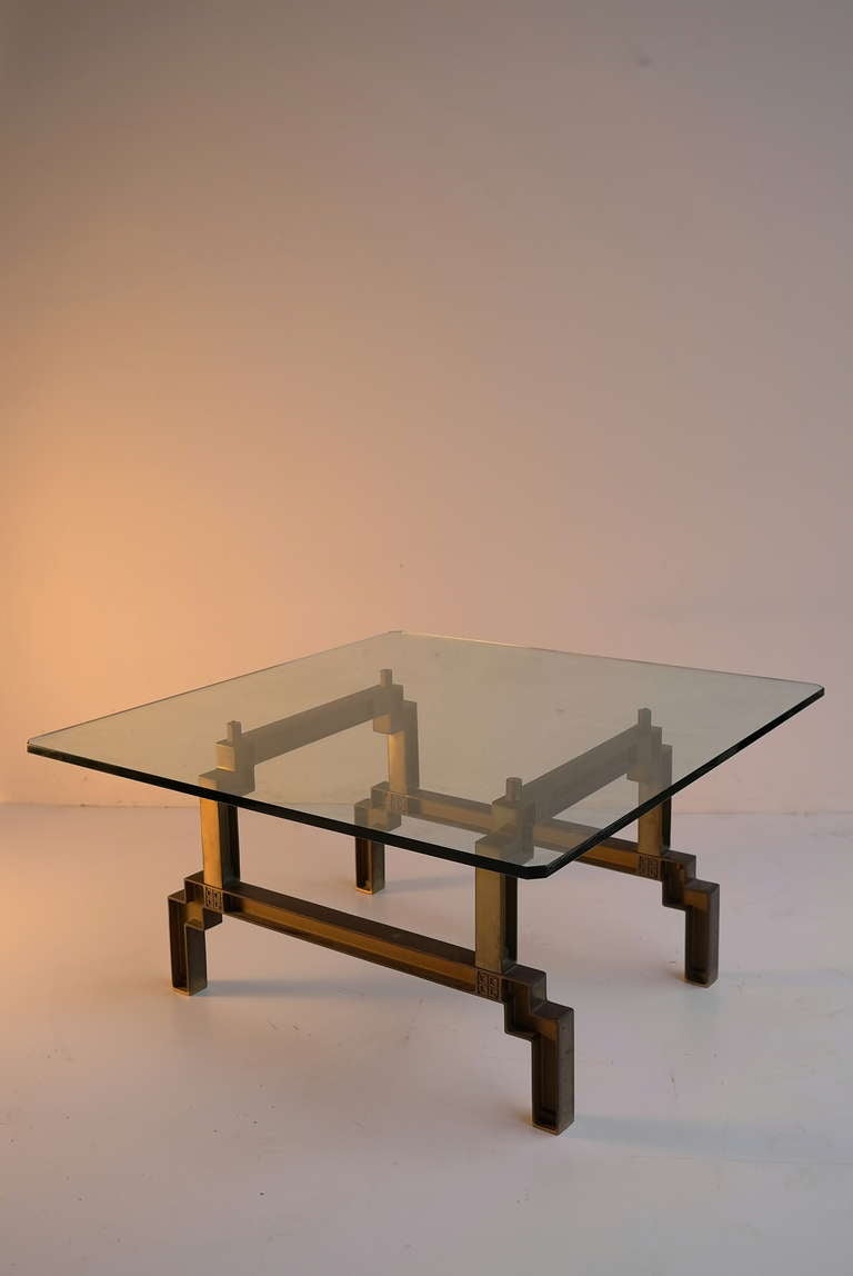 bronze coffee table
