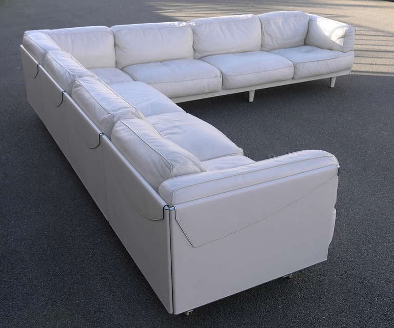 large white corner sofa