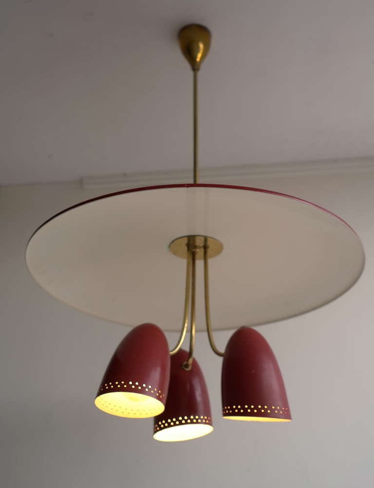 Brass Italian 1950s Pendant Lamp