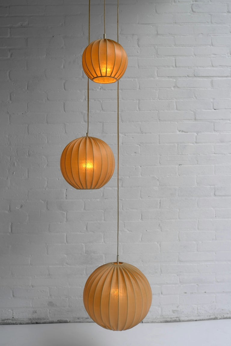Unknown Cocoon Balls Pendant Lamp 1950's