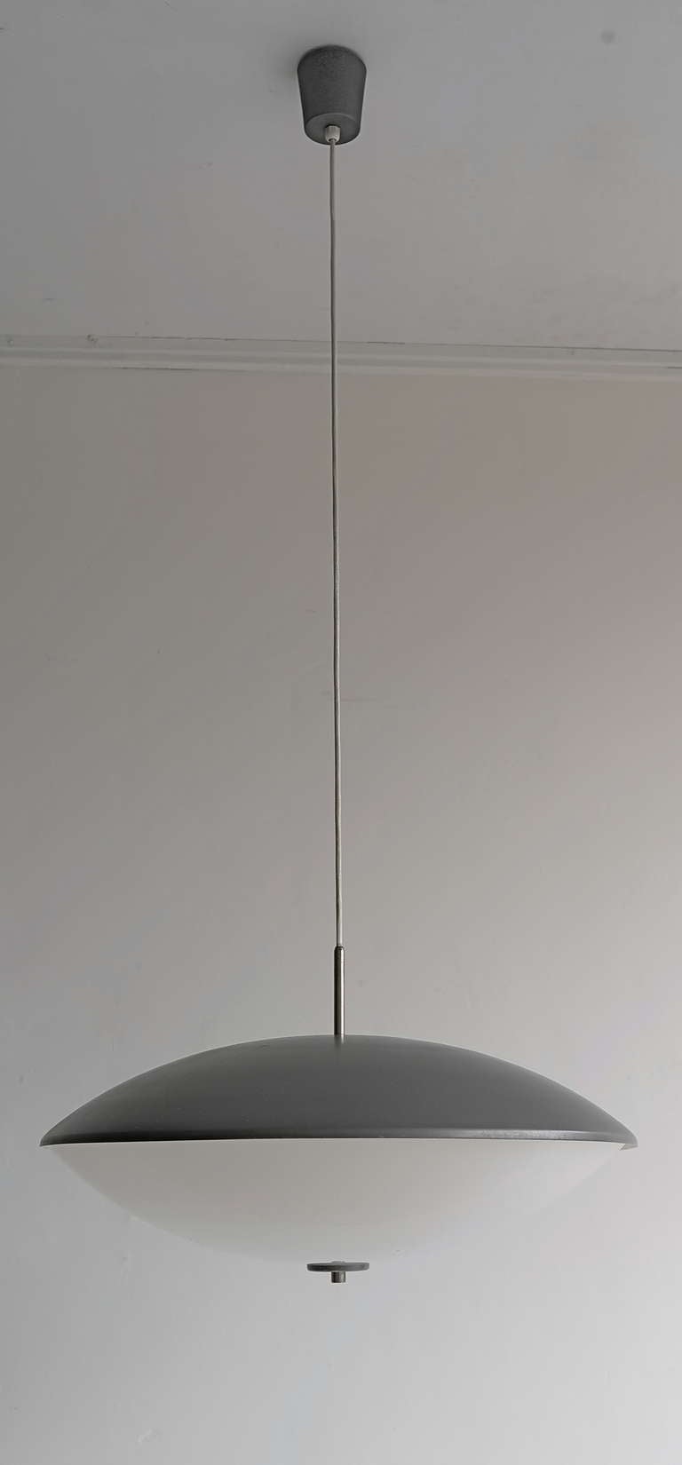 Metal J.J. Hoogervorst Pendant Lamp by Bas van Pelt 1959