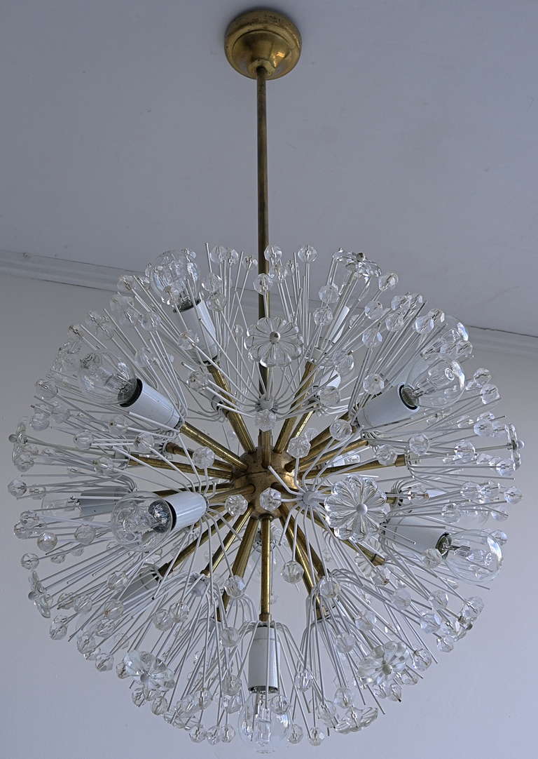 Emil Stejnar chandelier for Rupert Nikoll Vienna