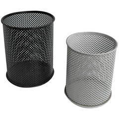 Mathieu Mategot Pair of Metal Wastepaper Baskets