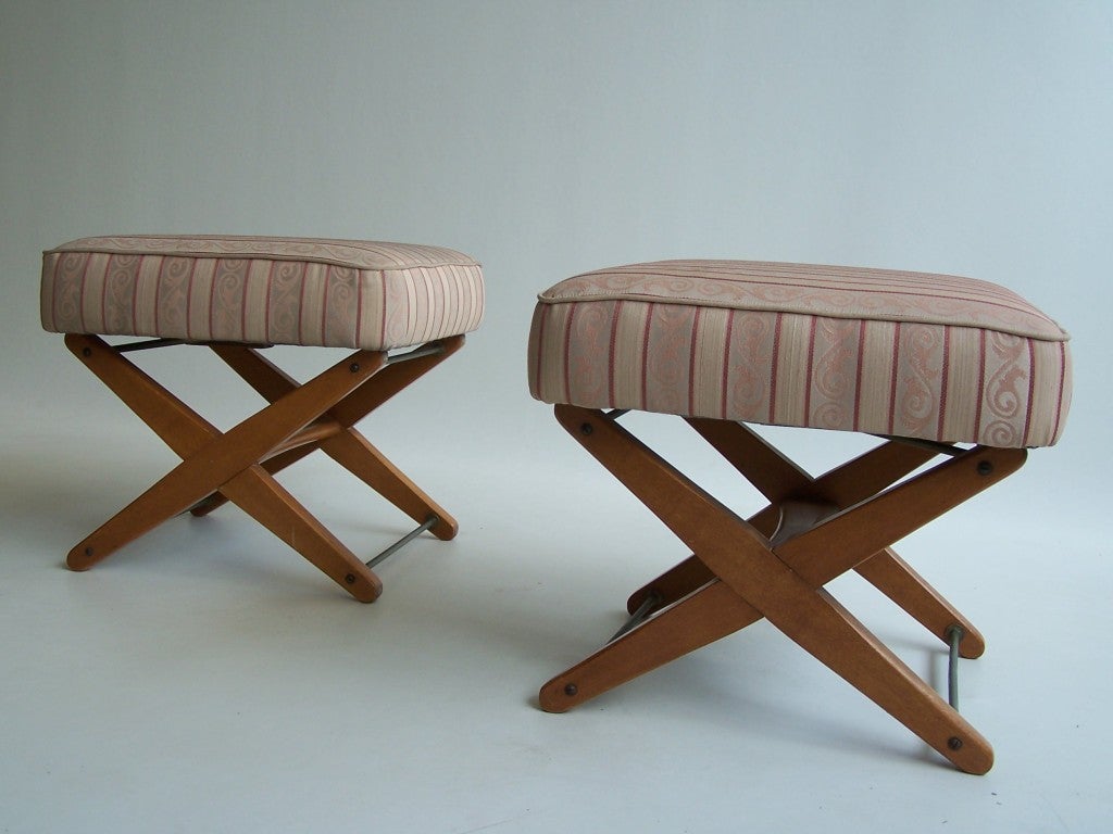Pair of adjustable stools by A.A Patijn