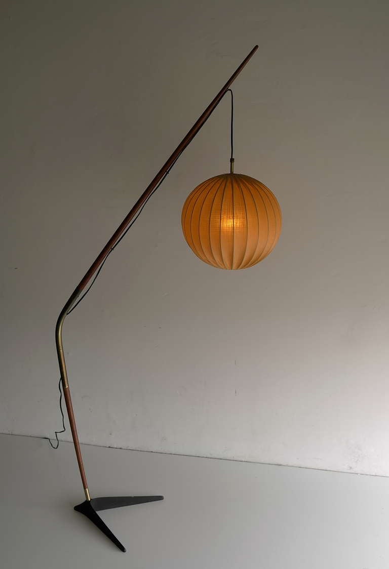 Wood Svend Aage Holm Sorensen floor lamp