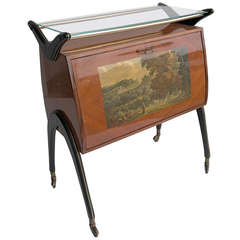 Italian Neoclassical Bar Cabinet circa 1950s 9