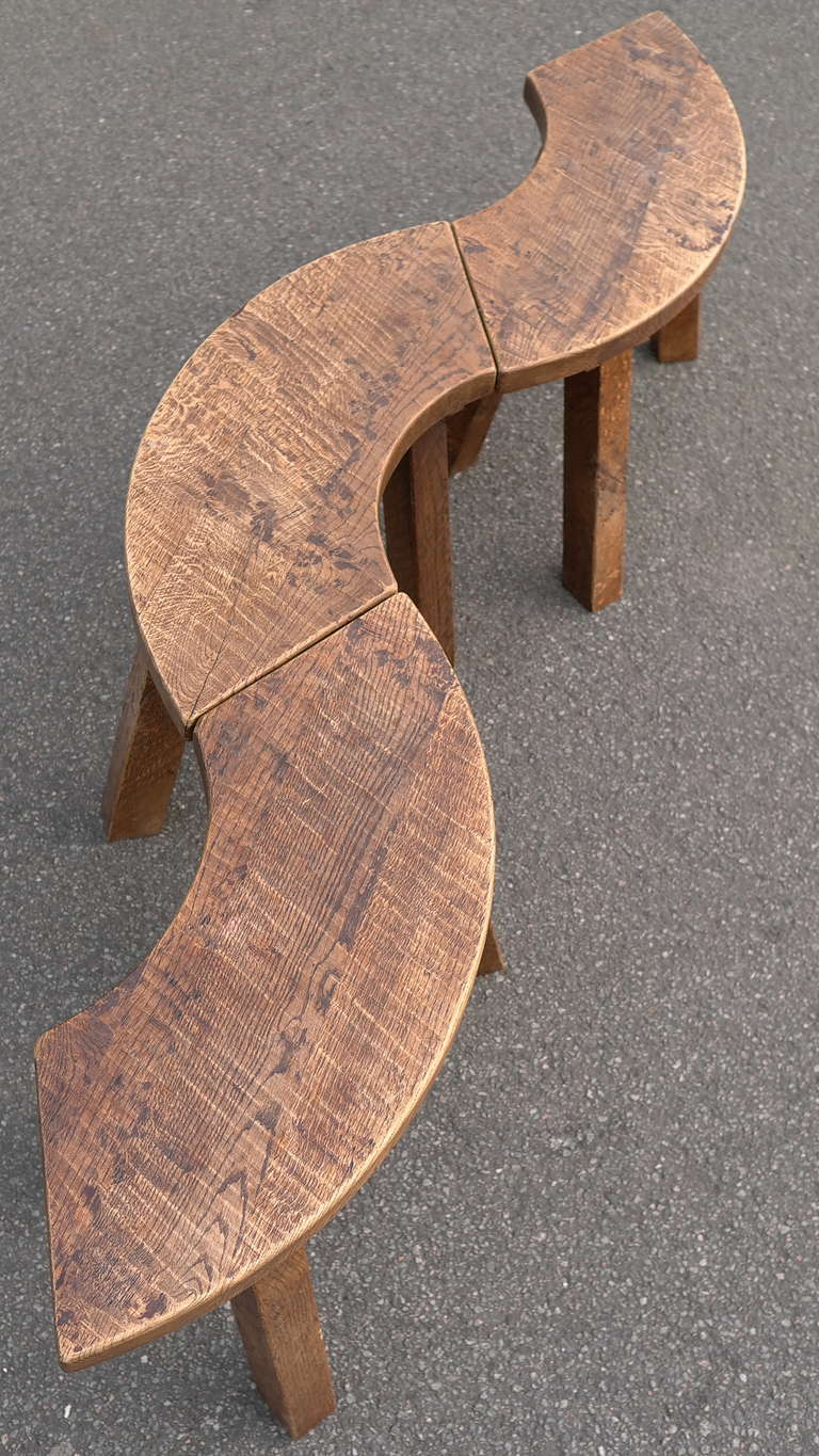 French Coffee Table in the Style of Pierre Chapo & Charlotte Perriand
