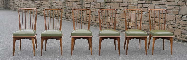 Paolo Buffa Dining Chairs, Italy, 1950s 4