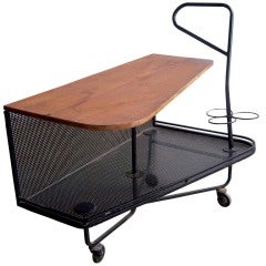 Mathieu Mategot extra dry serving cart, France 1952