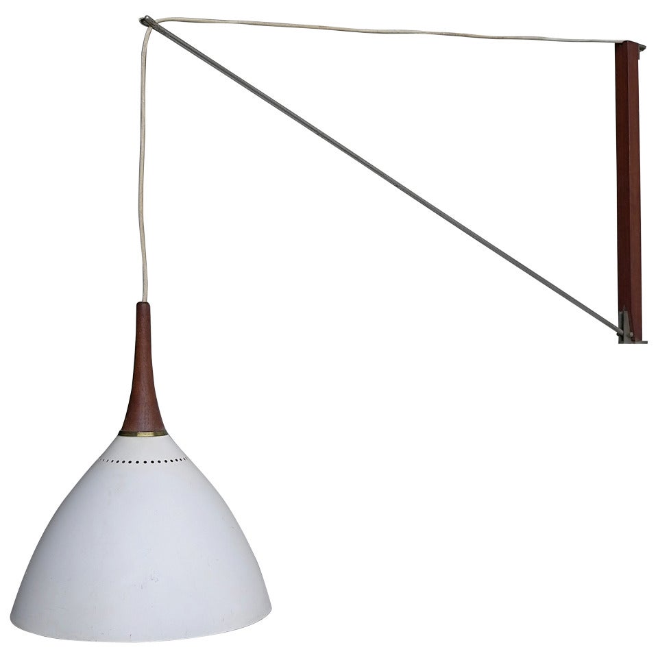 Danish Adjustable Wall Lamp, 1960s