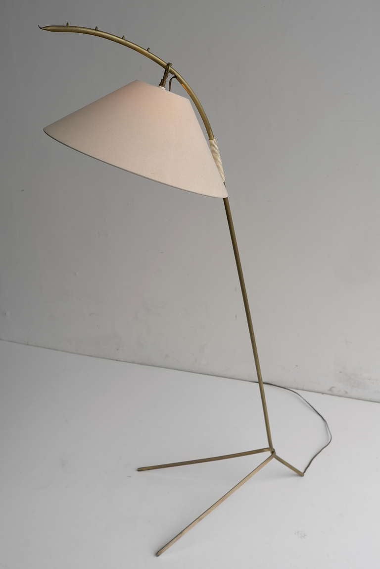 Austrian JT Kalmar Adjustable Floor Lamp, Austria, 1950s