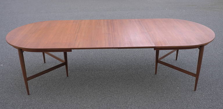 Mid-20th Century Oswald Vermaercke for V-Form Adjustable Dining Table