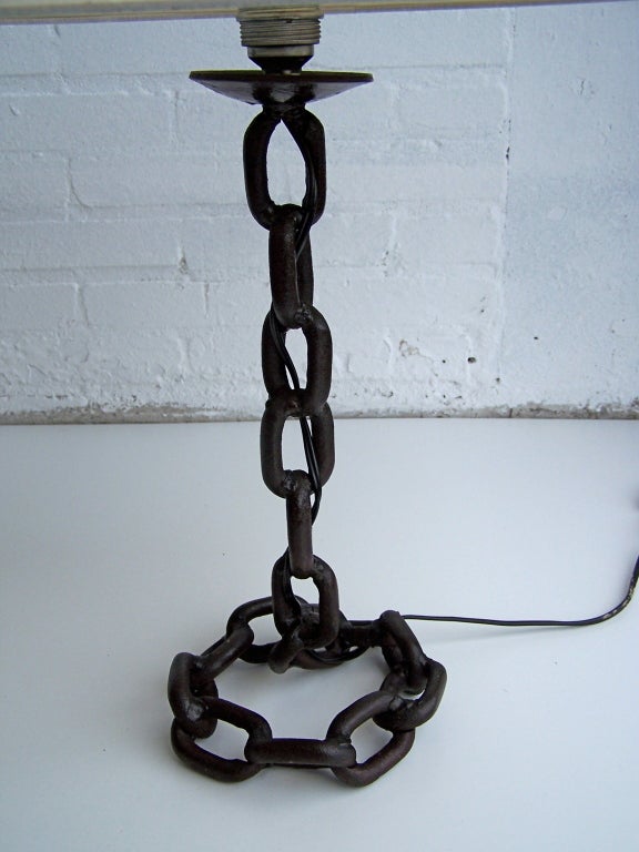 Pair of Franz West Style Chain Table Lamps 1