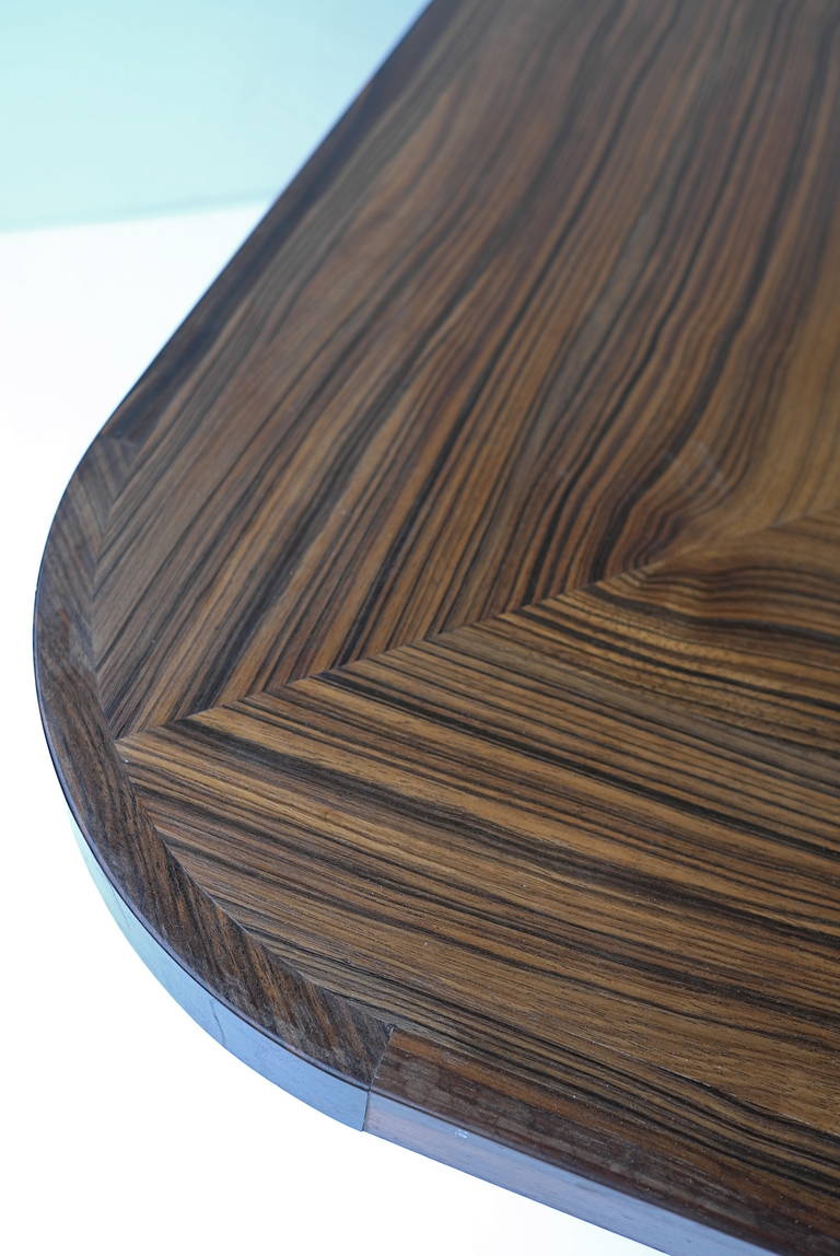 Unknown Sculptural Art Deco Coffee Table in Macassar Ebony For Sale
