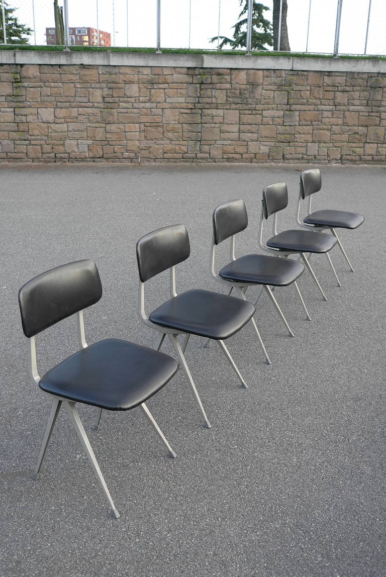 Ten Friso Kramer Industrial Result Chairs for Ahrend de Cirkel, 1969 In Good Condition In Den Haag, NL