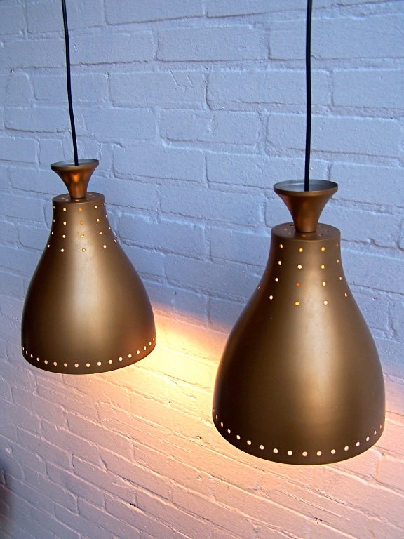 Two 1950's Danish pendant lights