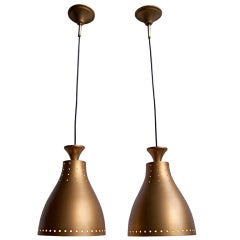 Two 1950's Danish pendant lights