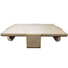 Monumental Asian Inspired Coffee Table by Alessandro for Baker