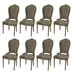 Set of Eight Louis Dining Chairs
