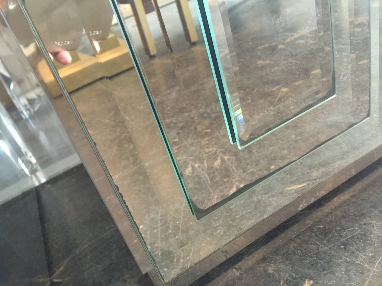 Pair of Ello Mirrored Nightstands 4